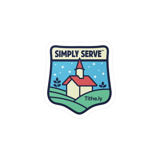 Simply Serve Vinyl Sticker