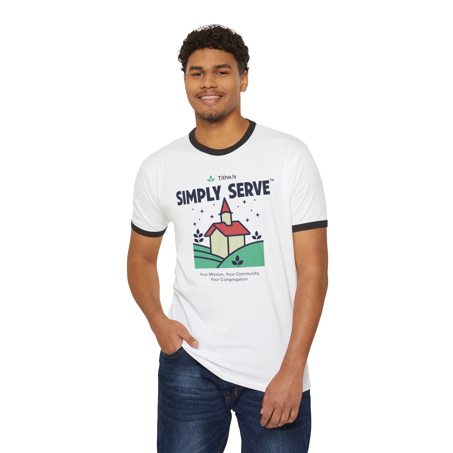 Simply Serve Ringer T-Shirt
