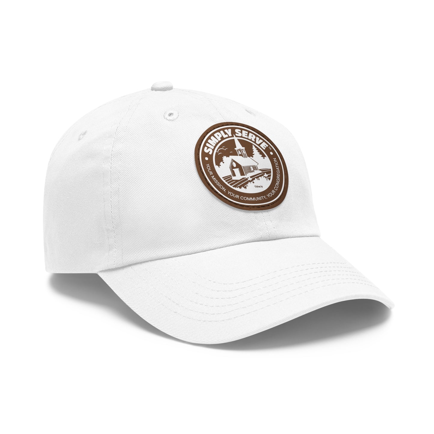 Dad Hat with Leather Patch