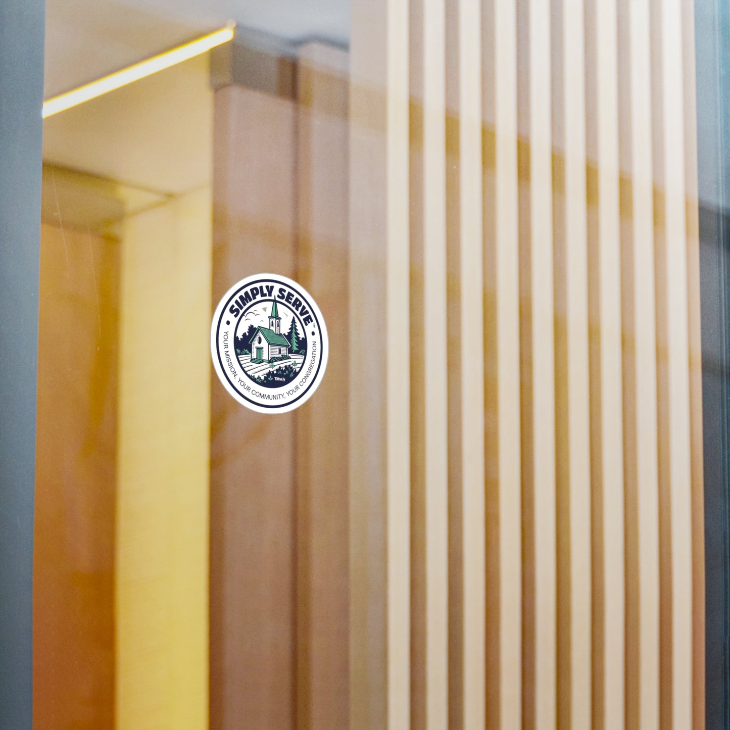 Simply Serve Vinyl Sticker