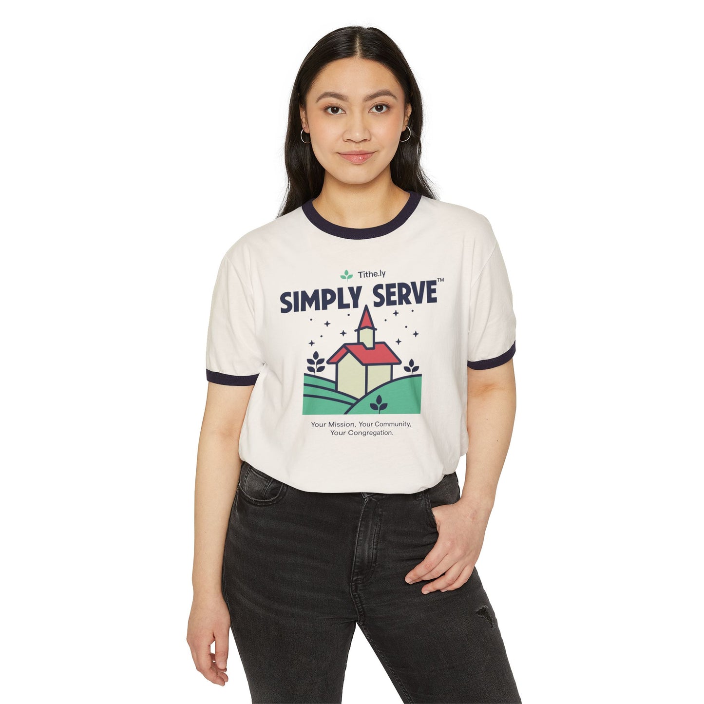 Simply Serve Ringer T-Shirt
