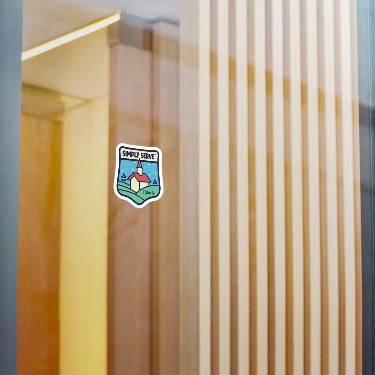Simply Serve Vinyl Sticker