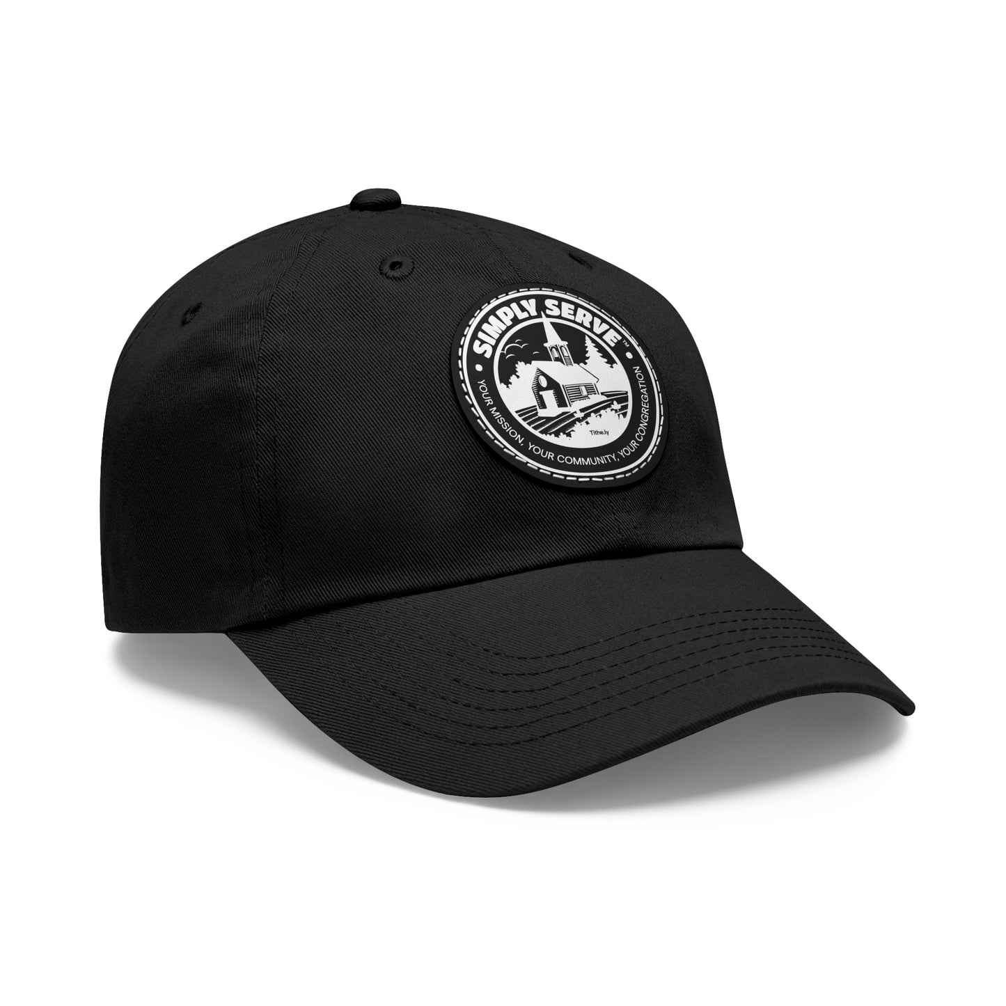 Dad Hat with Leather Patch