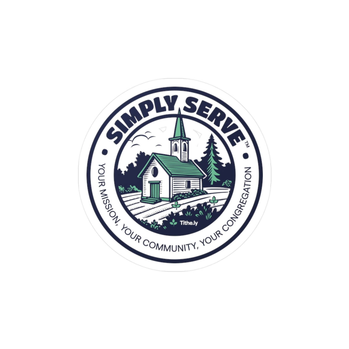 Simply Serve Vinyl Sticker