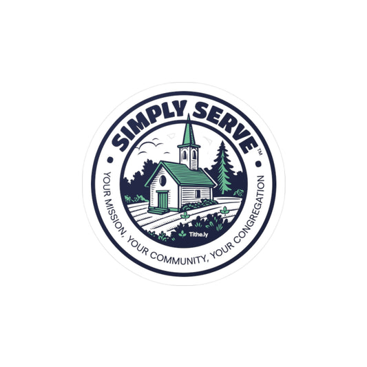 Simply Serve Vinyl Sticker