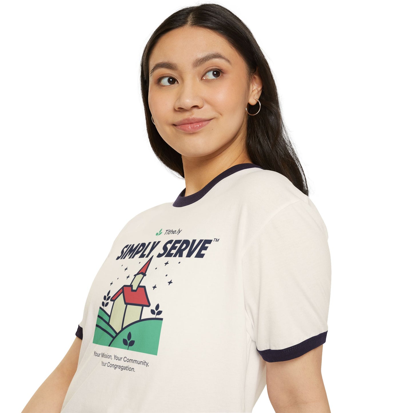 Simply Serve Ringer T-Shirt
