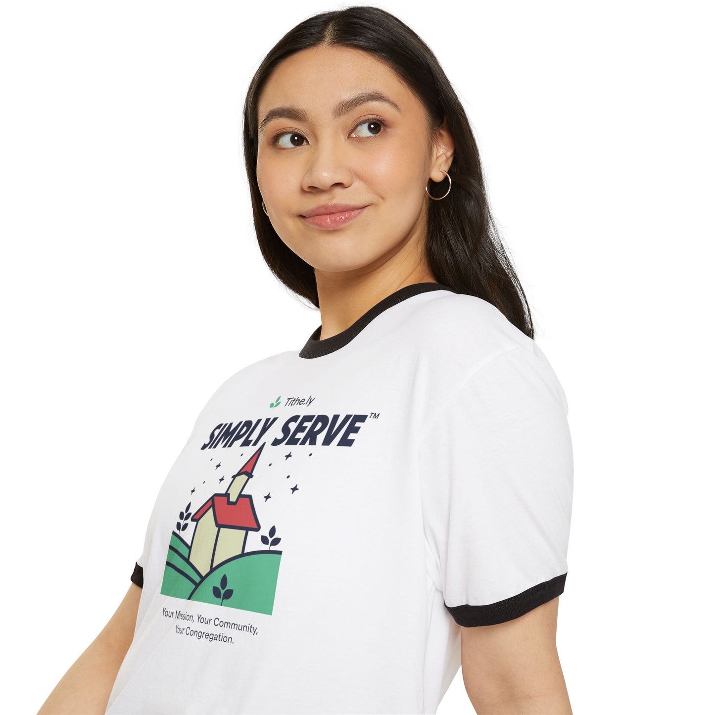 Simply Serve Ringer T-Shirt