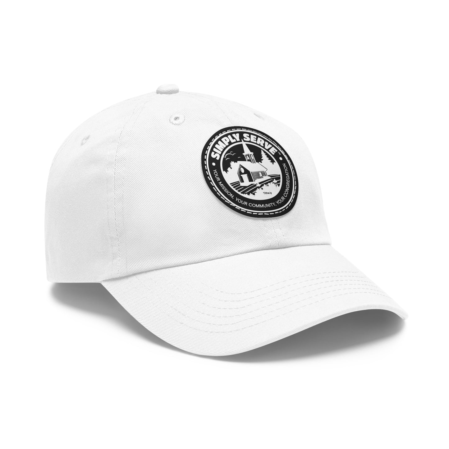 Dad Hat with Leather Patch