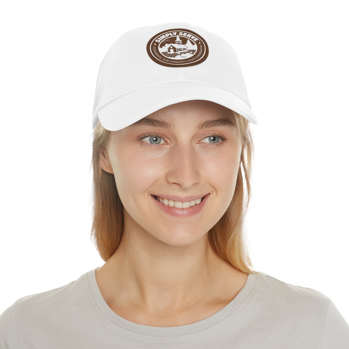 Dad Hat with Leather Patch